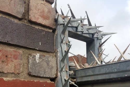 Wall Spikes on Gate and Gate Pillar